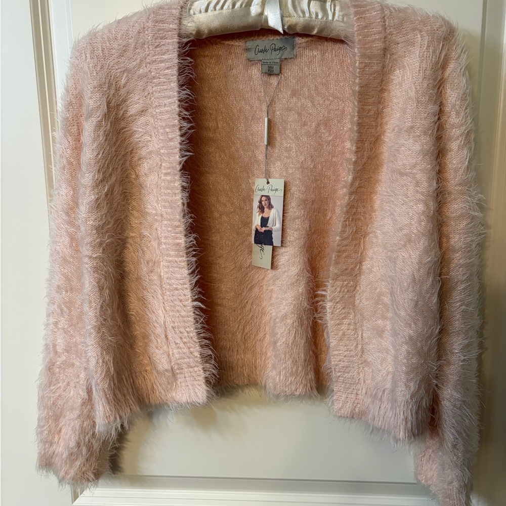 Charlie Paige Soft Pink Shrug/cardigan